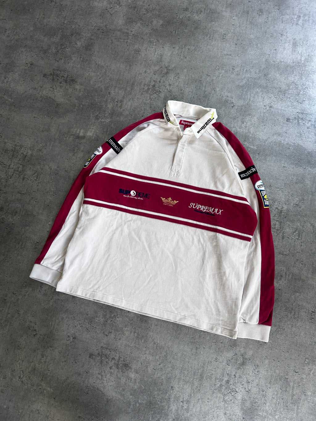 SUPREME CHEST STRIPE RUGBY POLO (XL)
