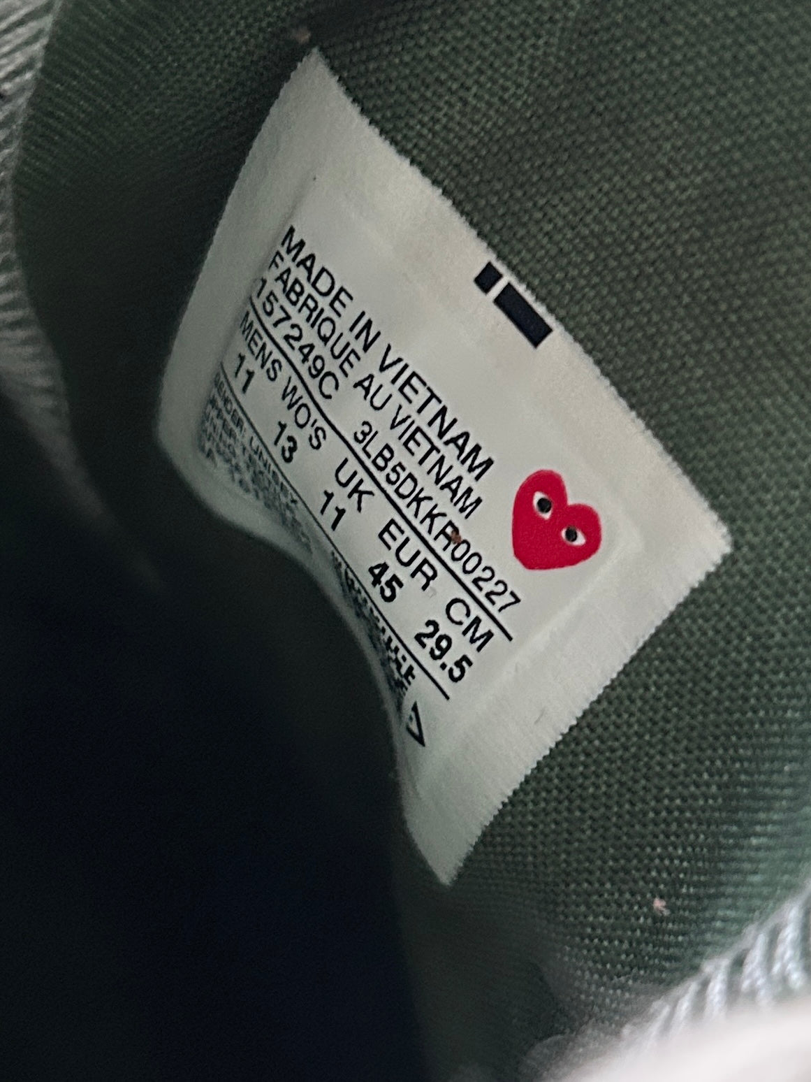 CONVERSE X CDG POLKADOT (45EU)