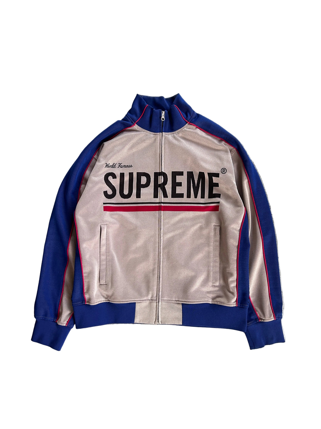 SUPREME PHONE NUMBER TRACK JACKET (L)