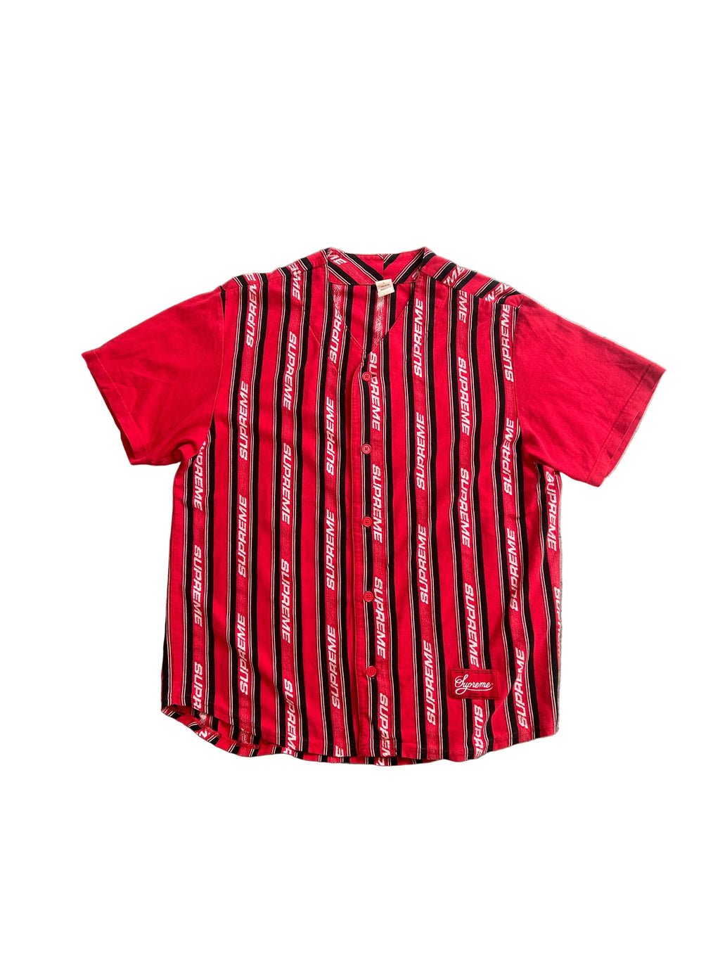 SUPREME JACQUARD LOGO BASEBALL JERSEY (L)