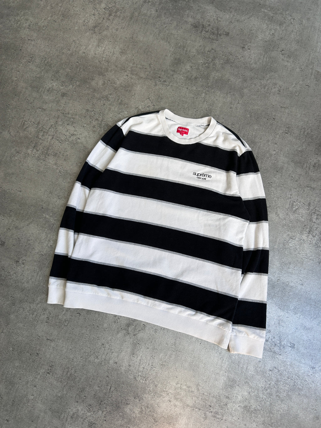 SUPREME PIQUE CREWNECK (XL)