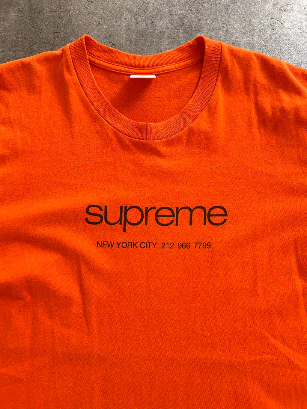 SUPREME SHOP TEE ORANGE (L)