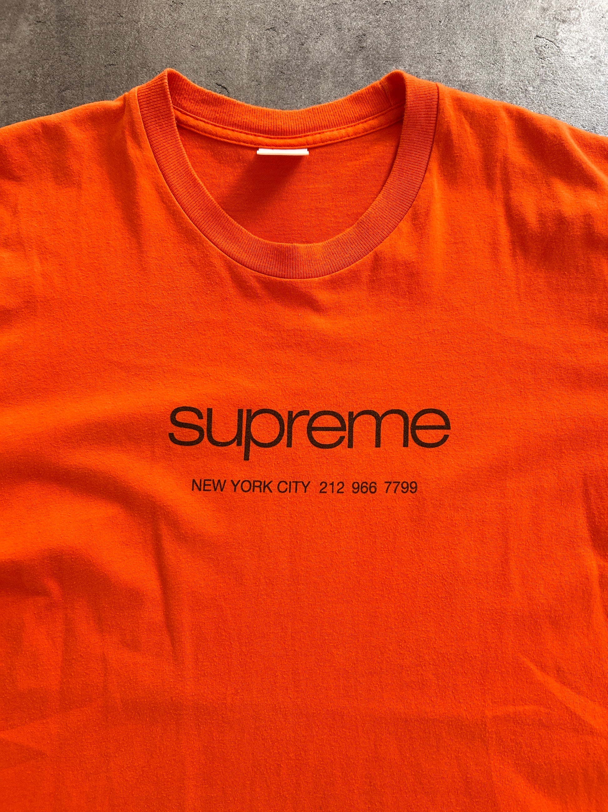 SUPREME SHOP TEE ORANGE (L)