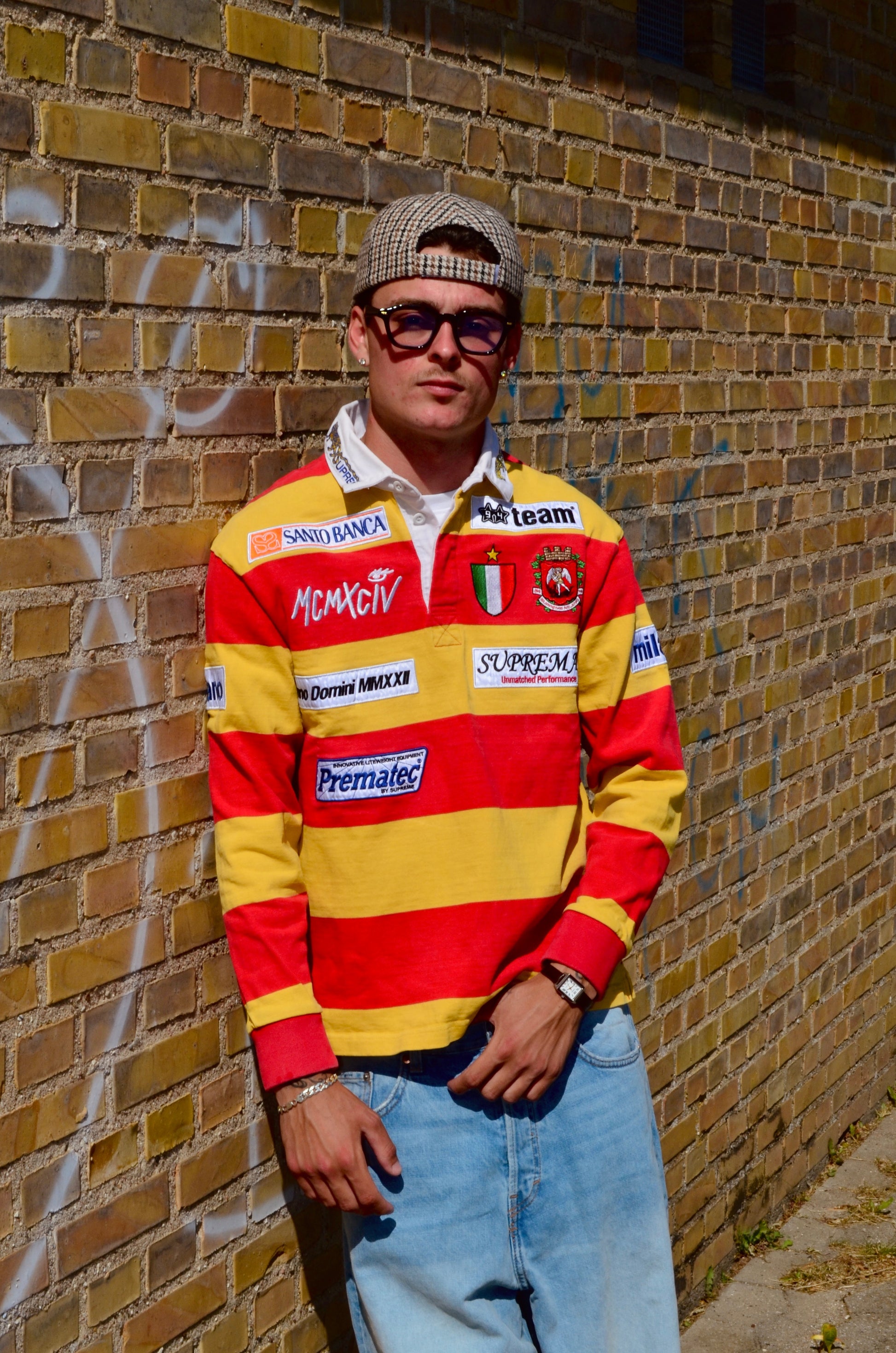 SUPREME STRIPE RUGBY POLO (L)