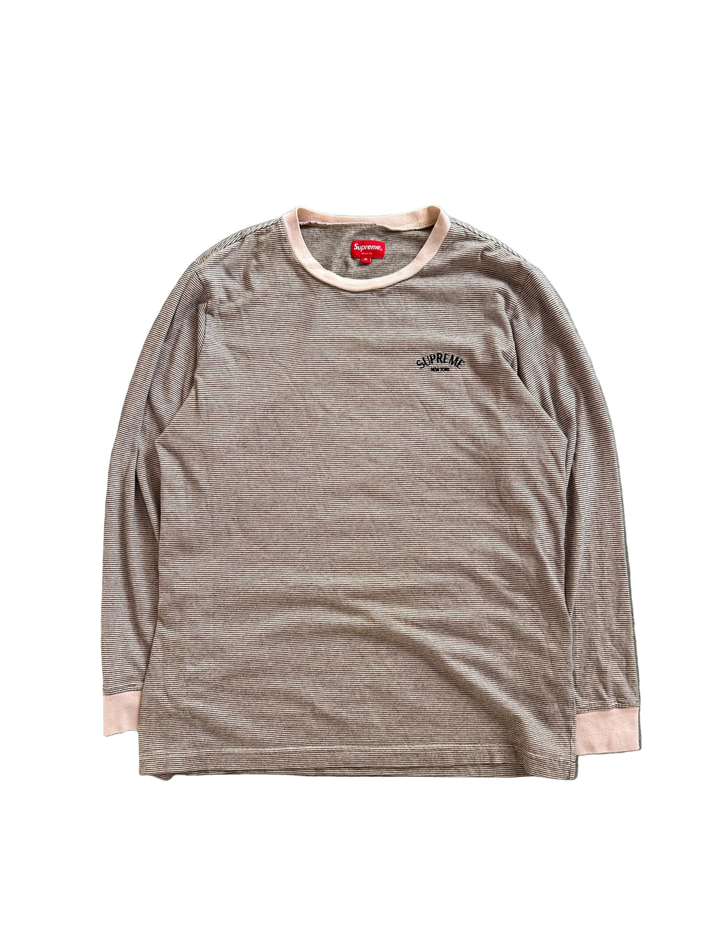 SUPREME STRIPE BORDER ARC LOGO (M)