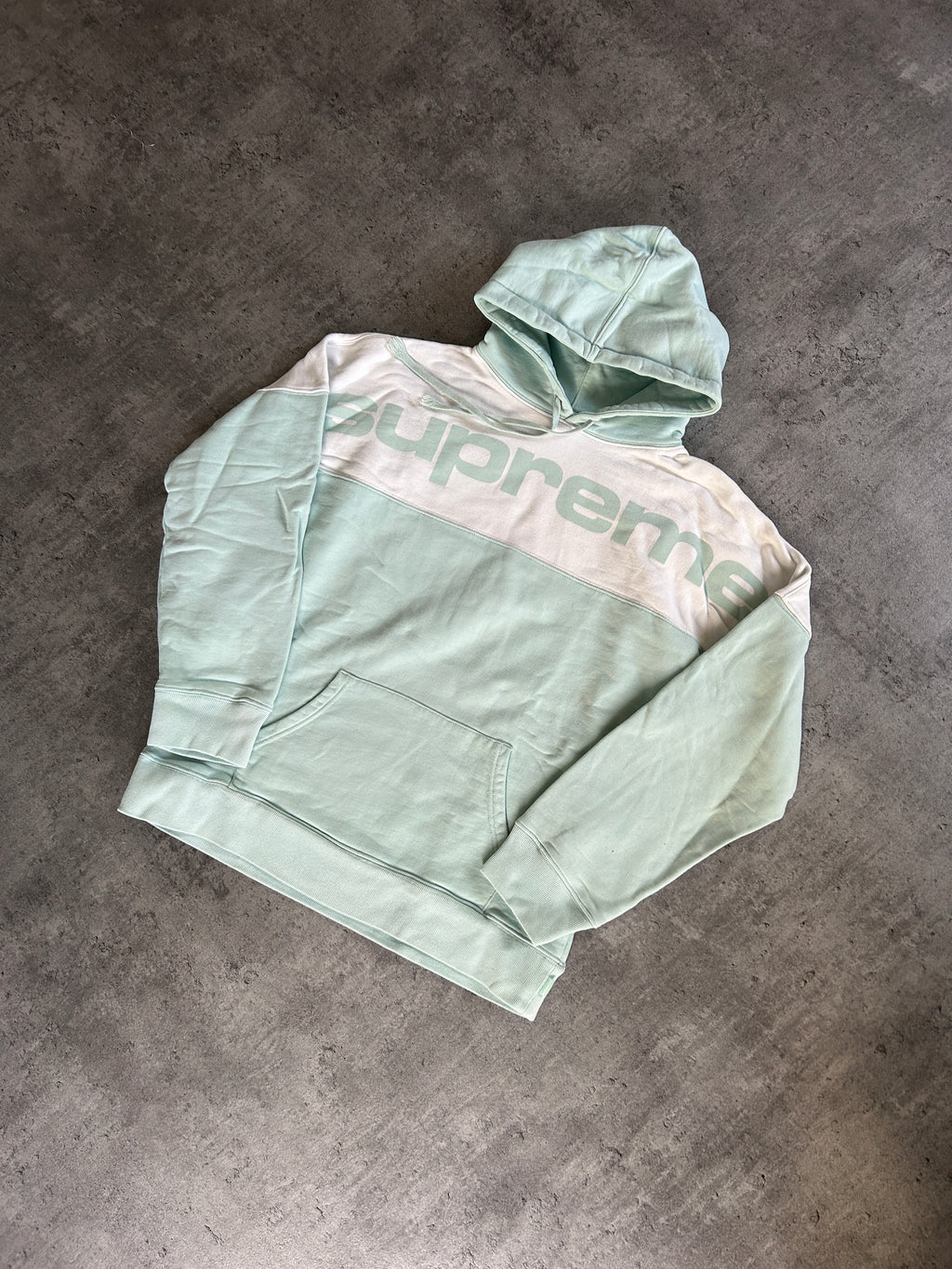 SUPREME BLOCKED HOODIE FW17 (L)