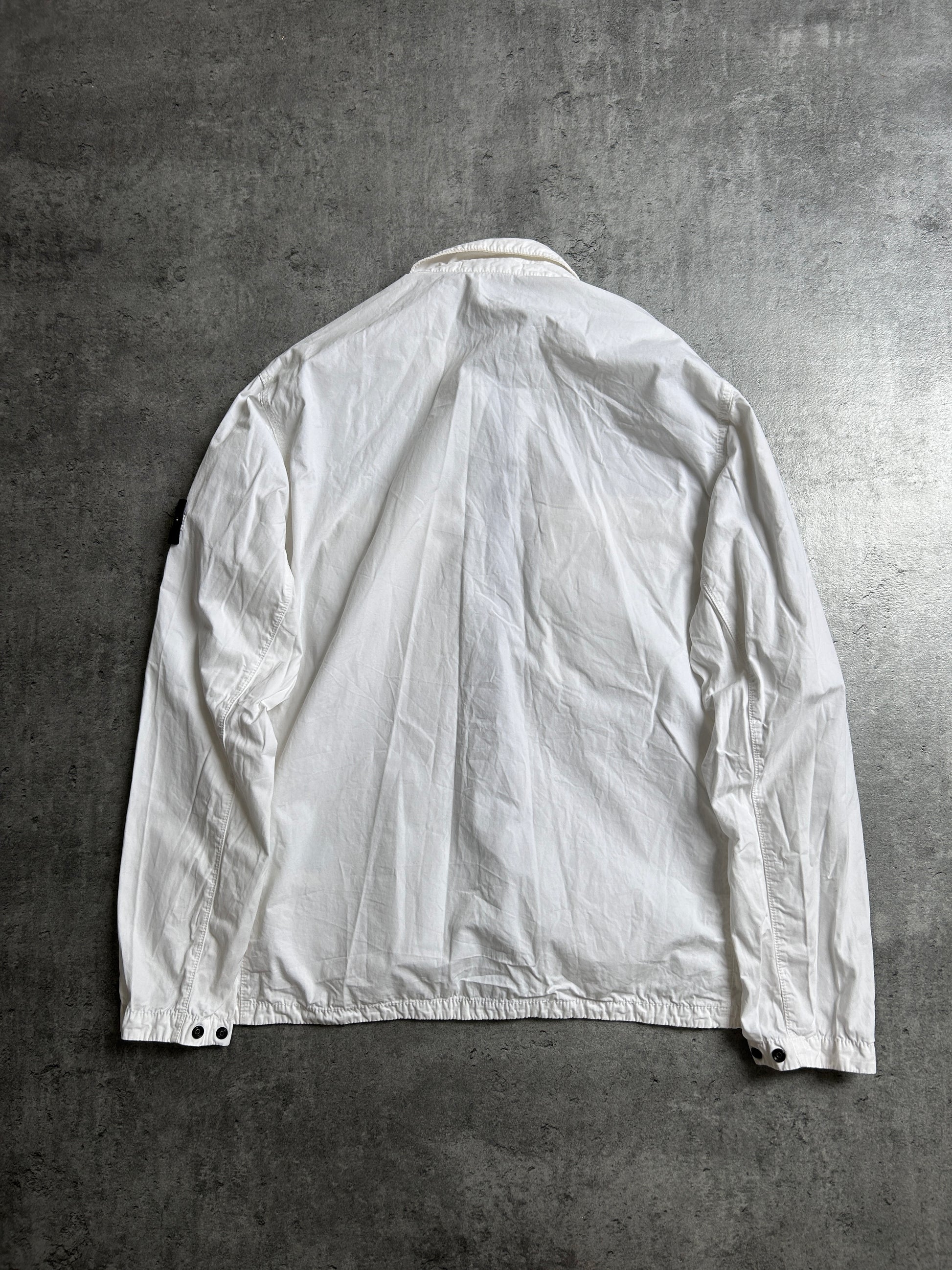 STONE ISLAND OVERSHIRT WHITE (L)