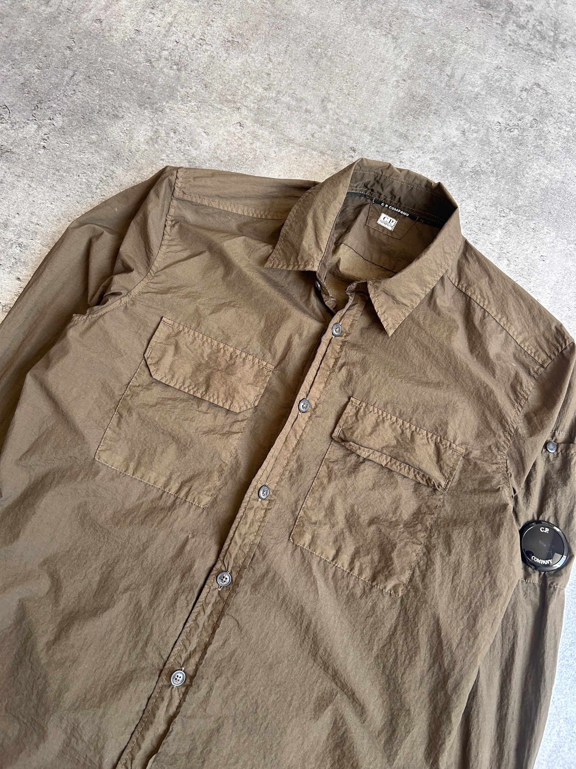 CP COMPANY OVERSHIRT “KHAKI/BROWN” (S)