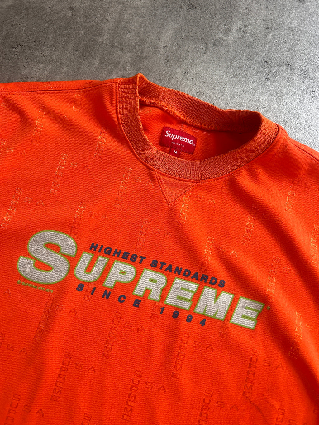 SUPREME HIGHEST STANDARD ORANGE JERSEY (M)
