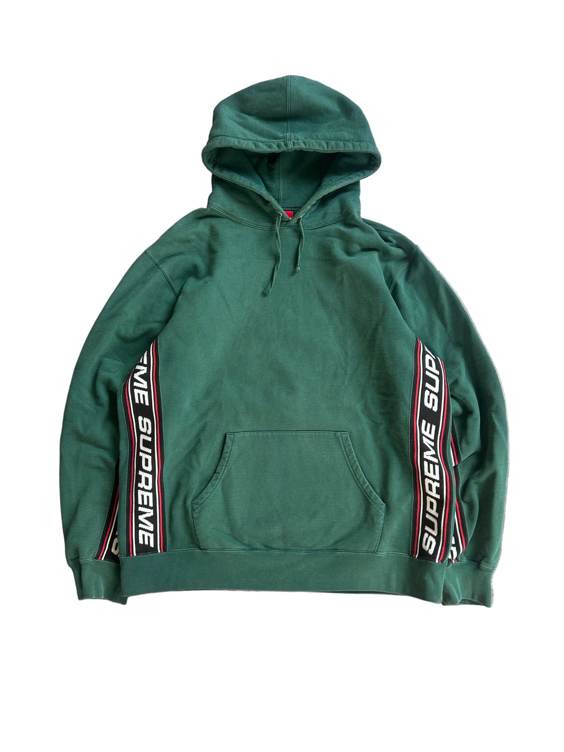 SUPREME TEXT RIB HOODIE FW19 (XL)