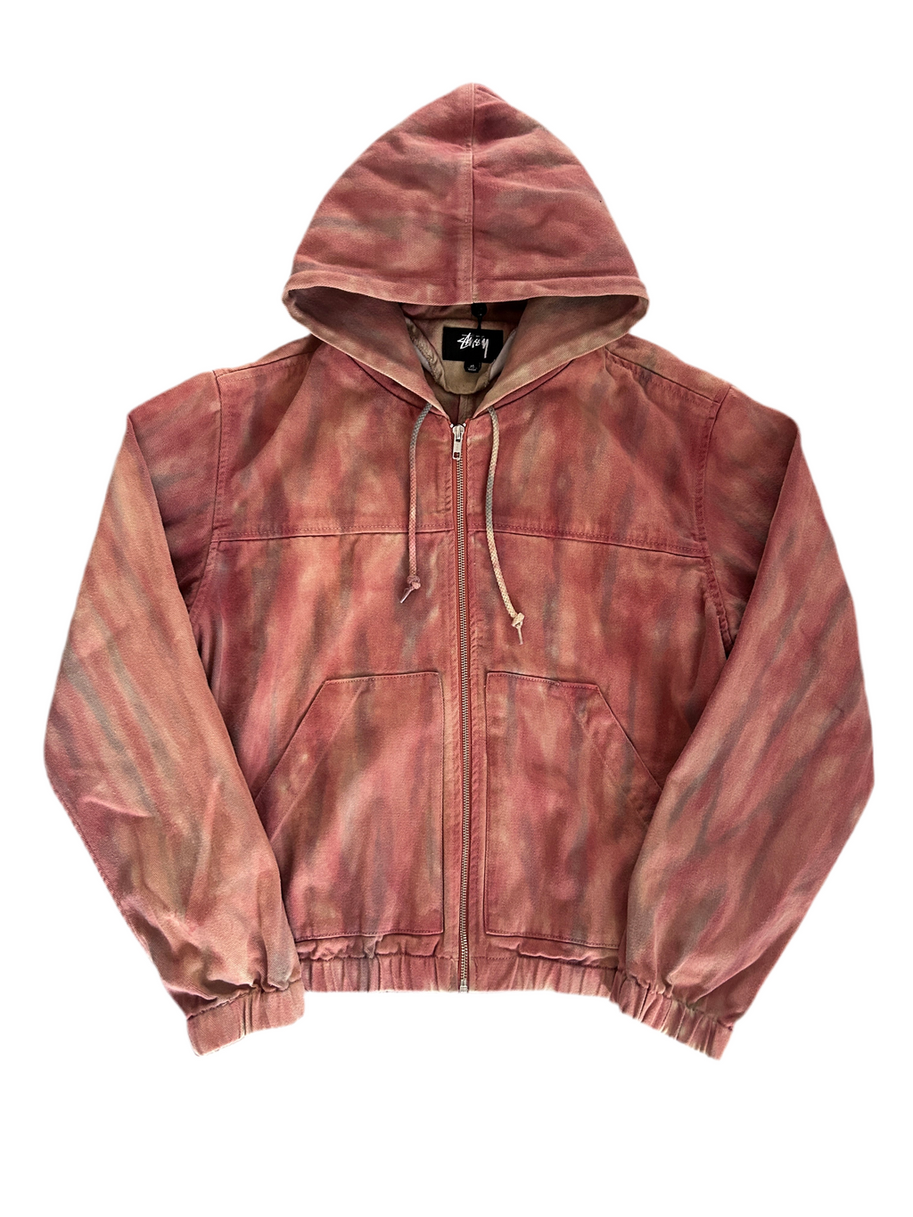 STUSSY TIE DYE WORKWEAR JACKET (M)