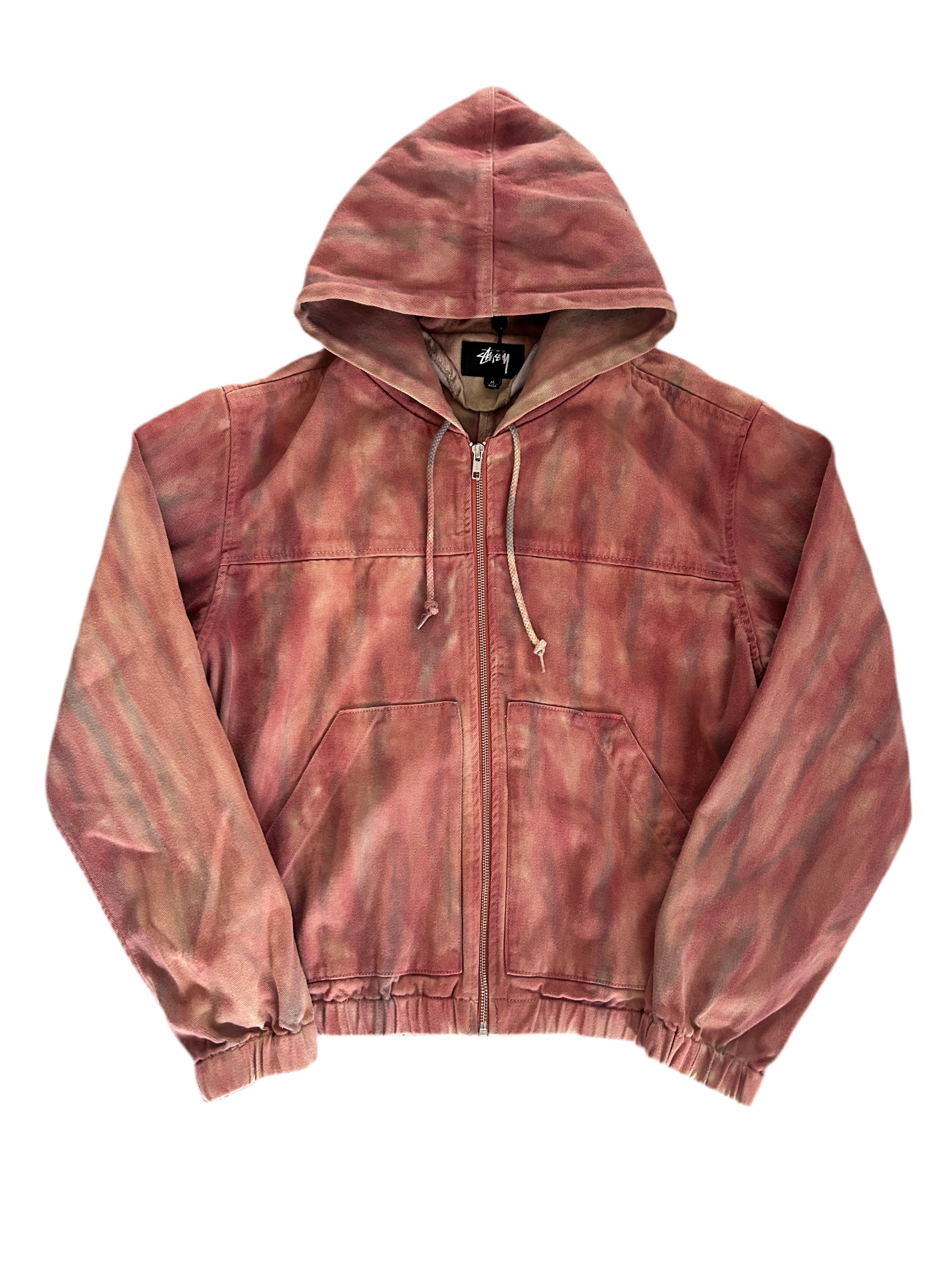 STUSSY TIE DYE WORKWEAR JACKET (M)