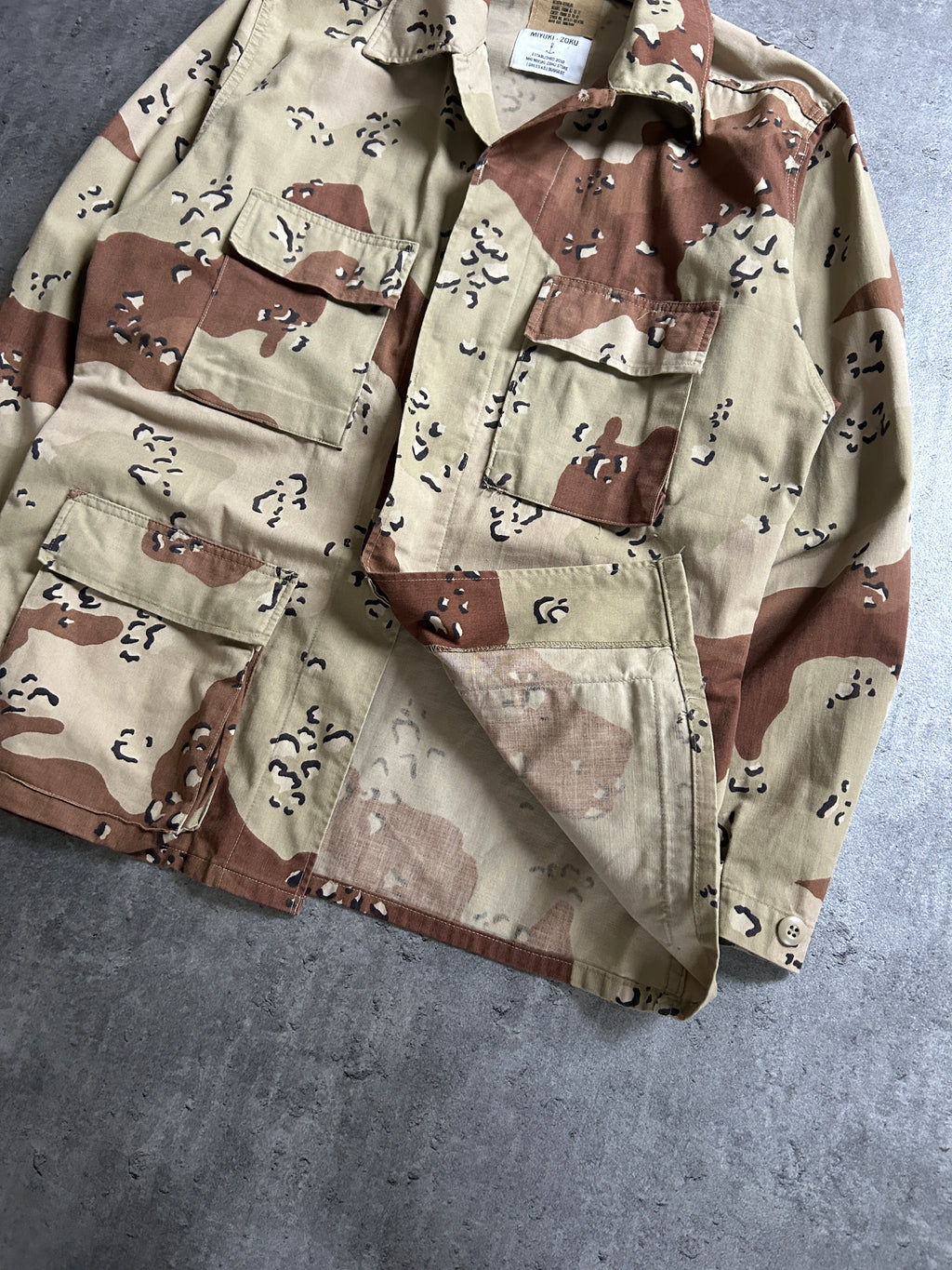 MIYUKI ZOKU DESERT CAMO OVERSHIRT (L)