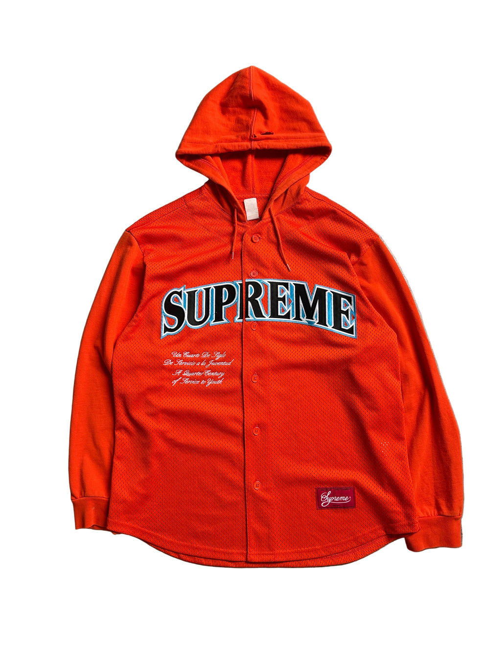 SUPREME MESH HOODIE JERSEY (M)