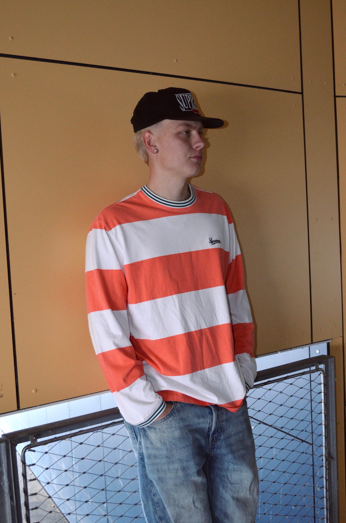 SUPREME PRINTED STRIPE LONGSLEEVE (L)