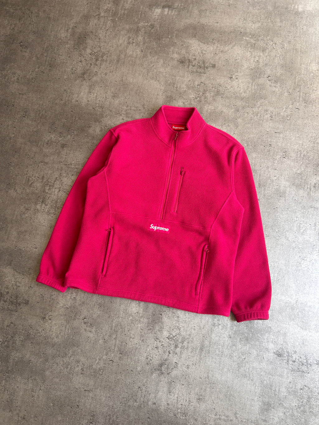 SUPREME POLARTEC HALF ZIP PULLOVER (M)