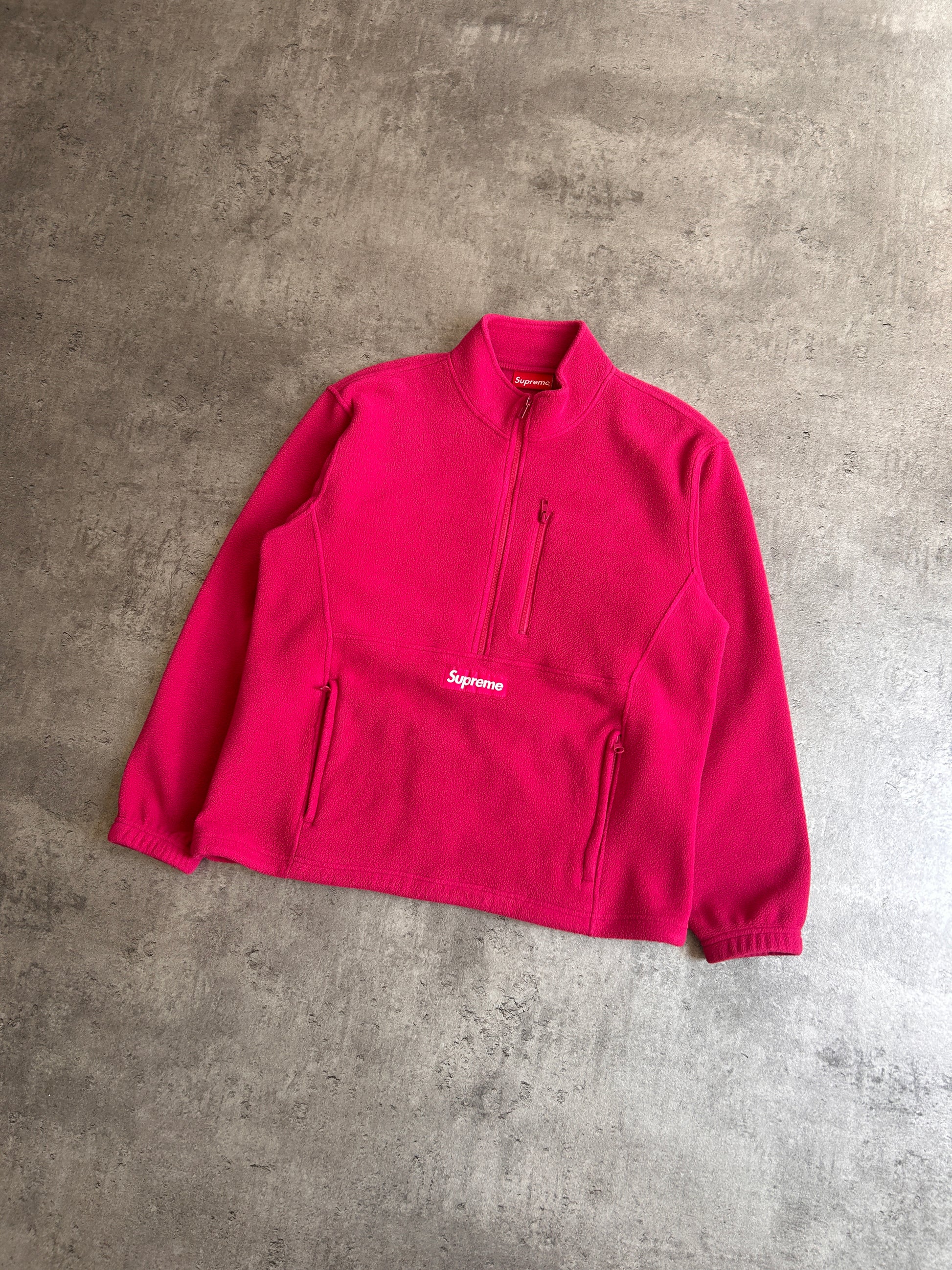 SUPREME POLARTEC HALF ZIP PULLOVER (M)