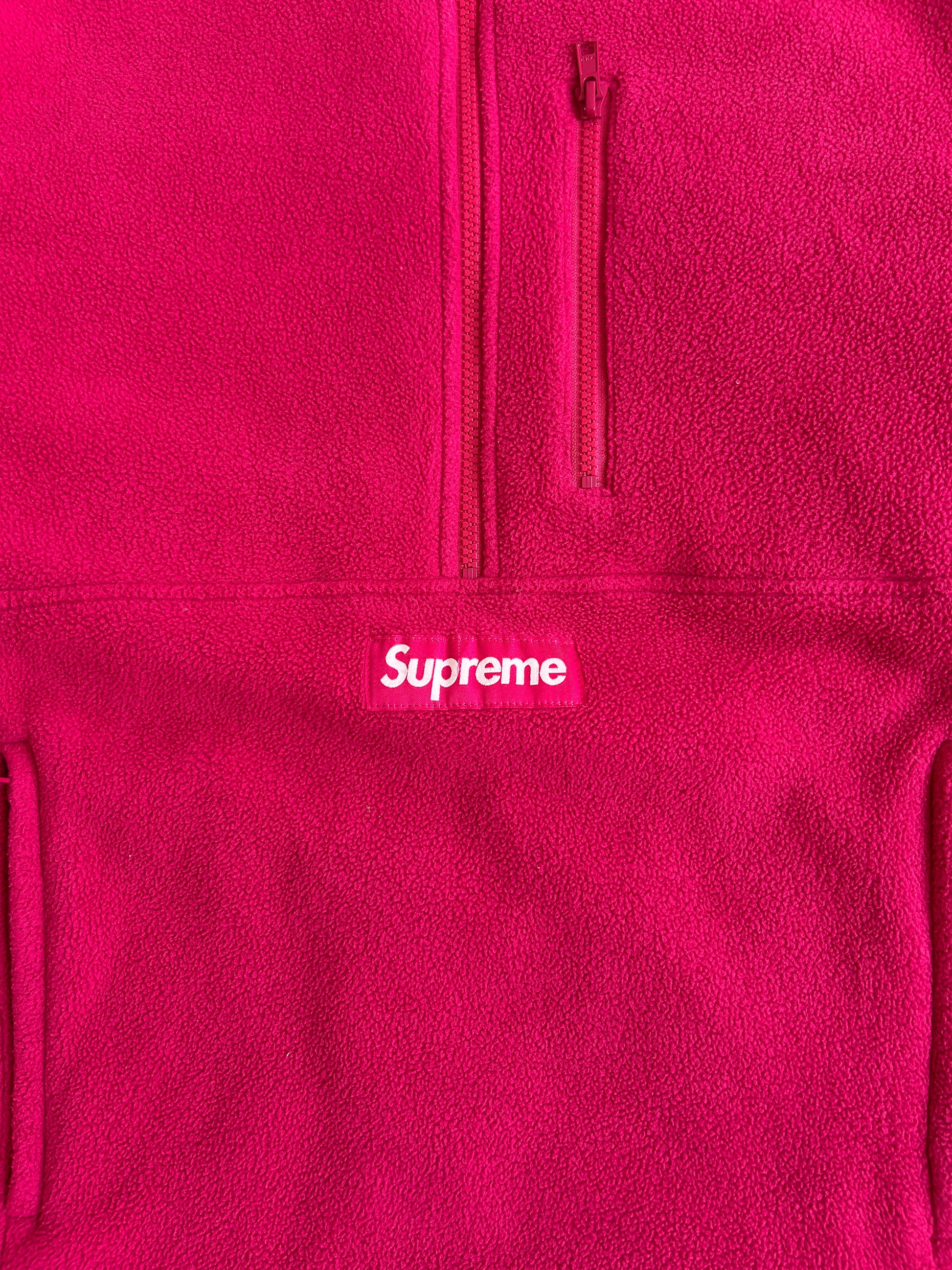 SUPREME POLARTEC HALF ZIP PULLOVER (M)