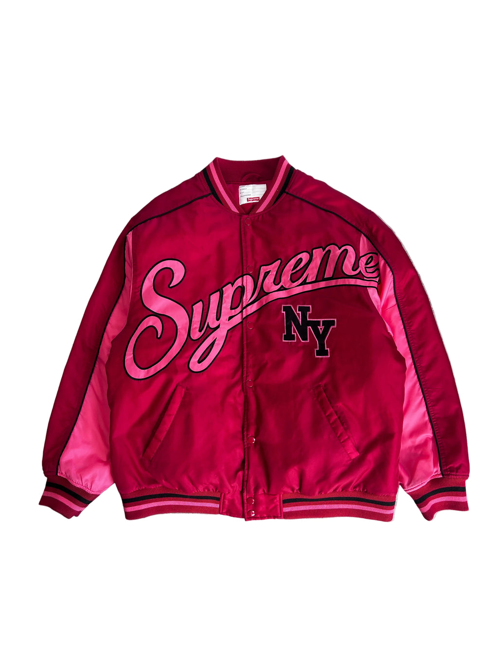 SUPREME CONTRAST SCRIPT VARSITY JACKET (XL)