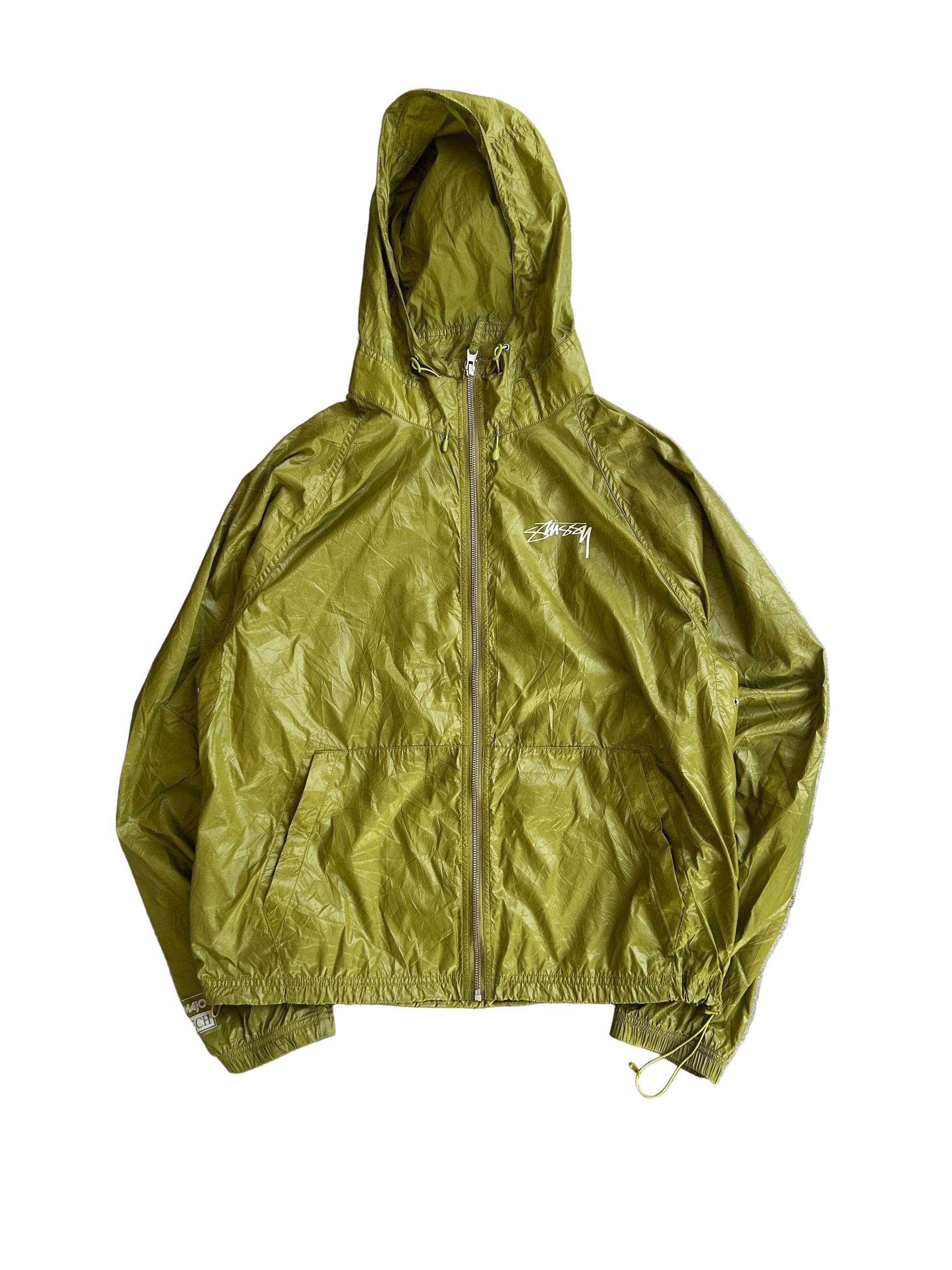STÜSSY WRINKLED BEACH SHELL JACKET (L)