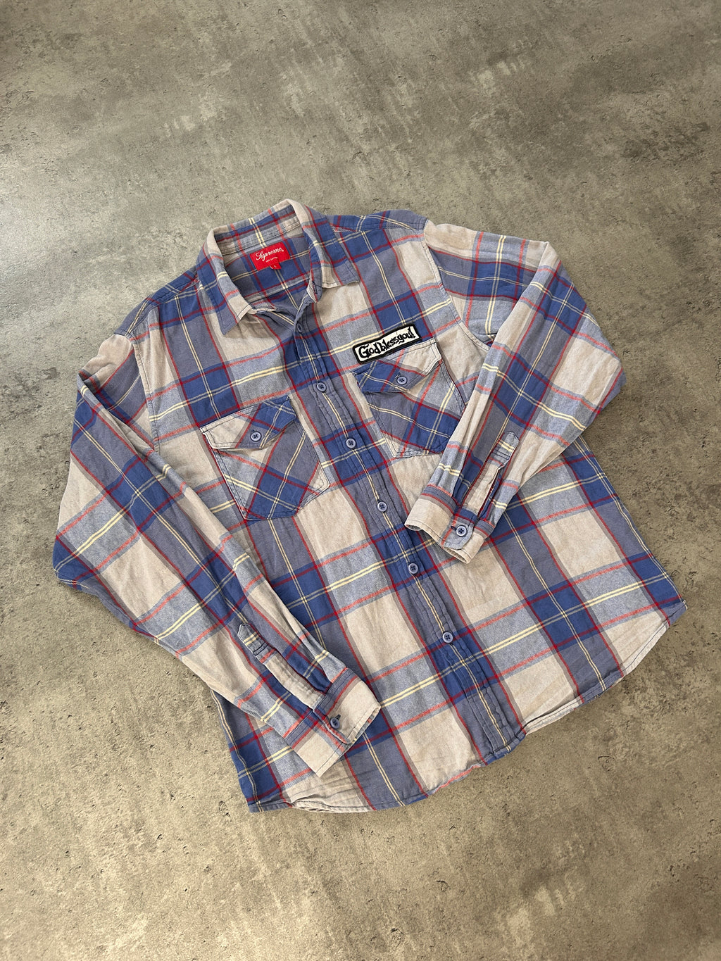 SUPREME GOD BLESS FLANNEL (L)