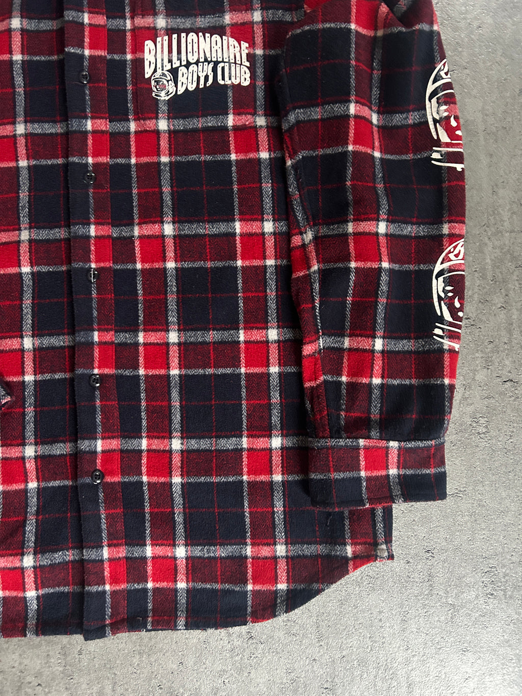 BILLIONAIRE BOYS CLUB PLAID FLANNEL (M)