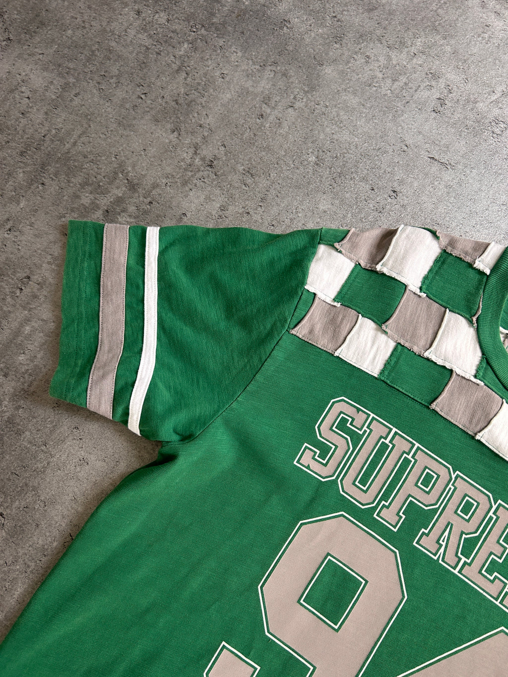SUPREME PATCHWORK YOKE JERSEY (M)