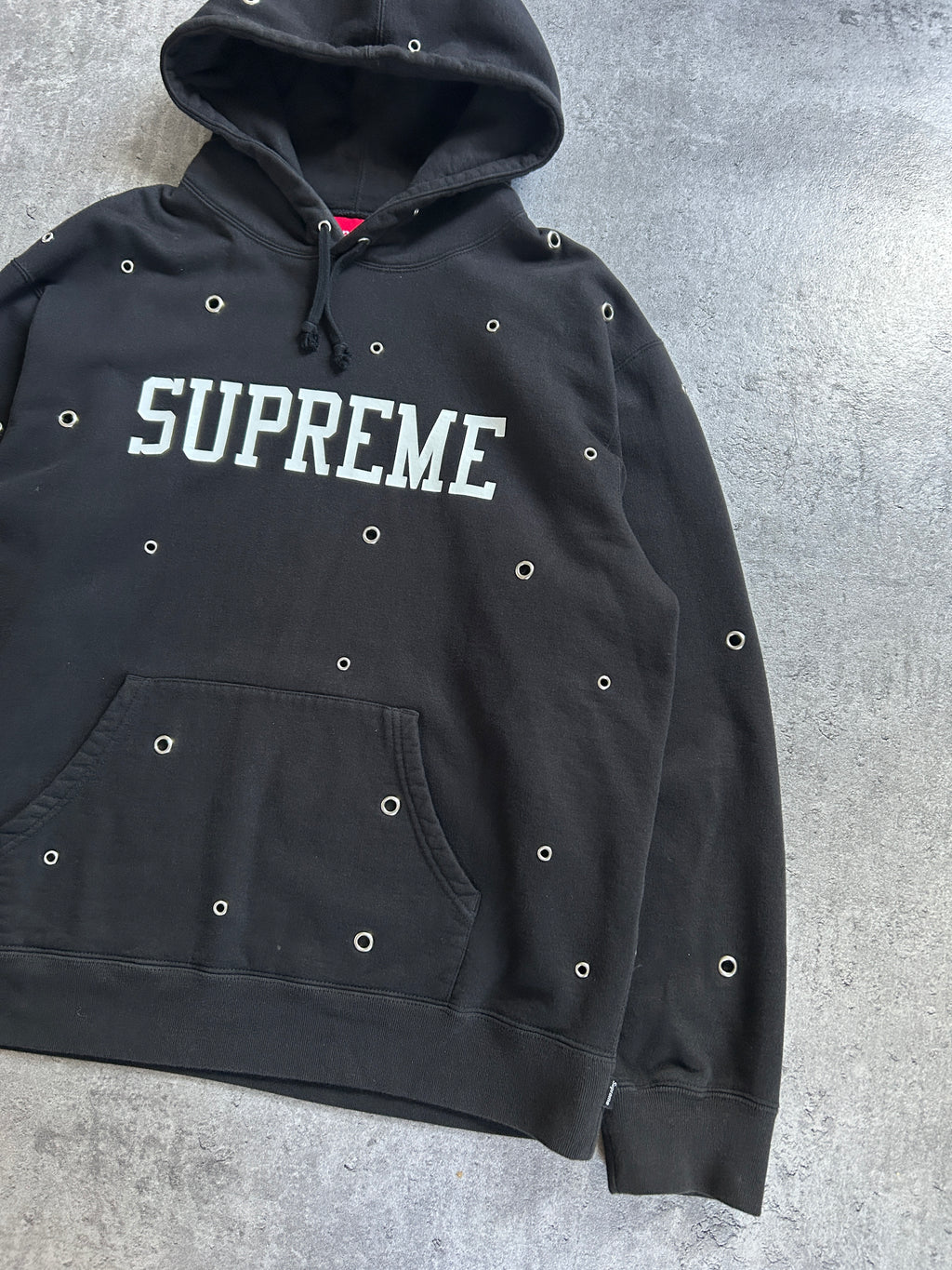 SUPREME EYELET HOODIE (L)