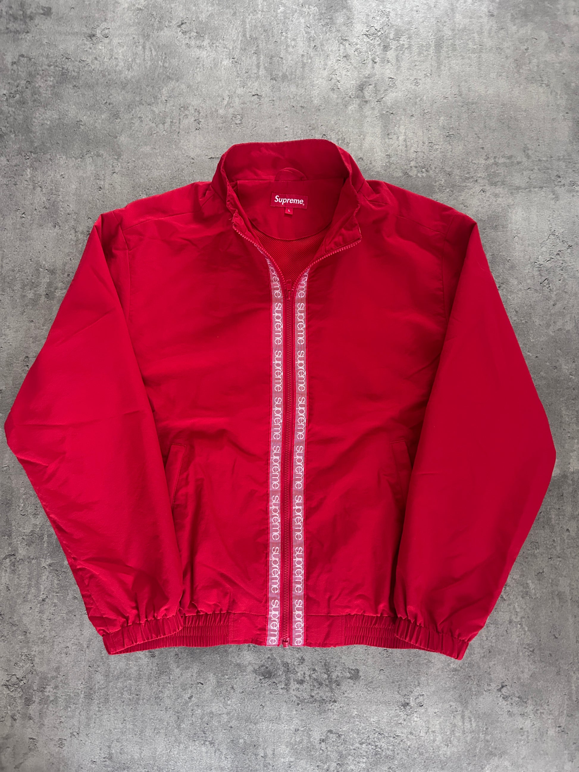 SUPREME TAPING TRACKJACKET SS18 (L)