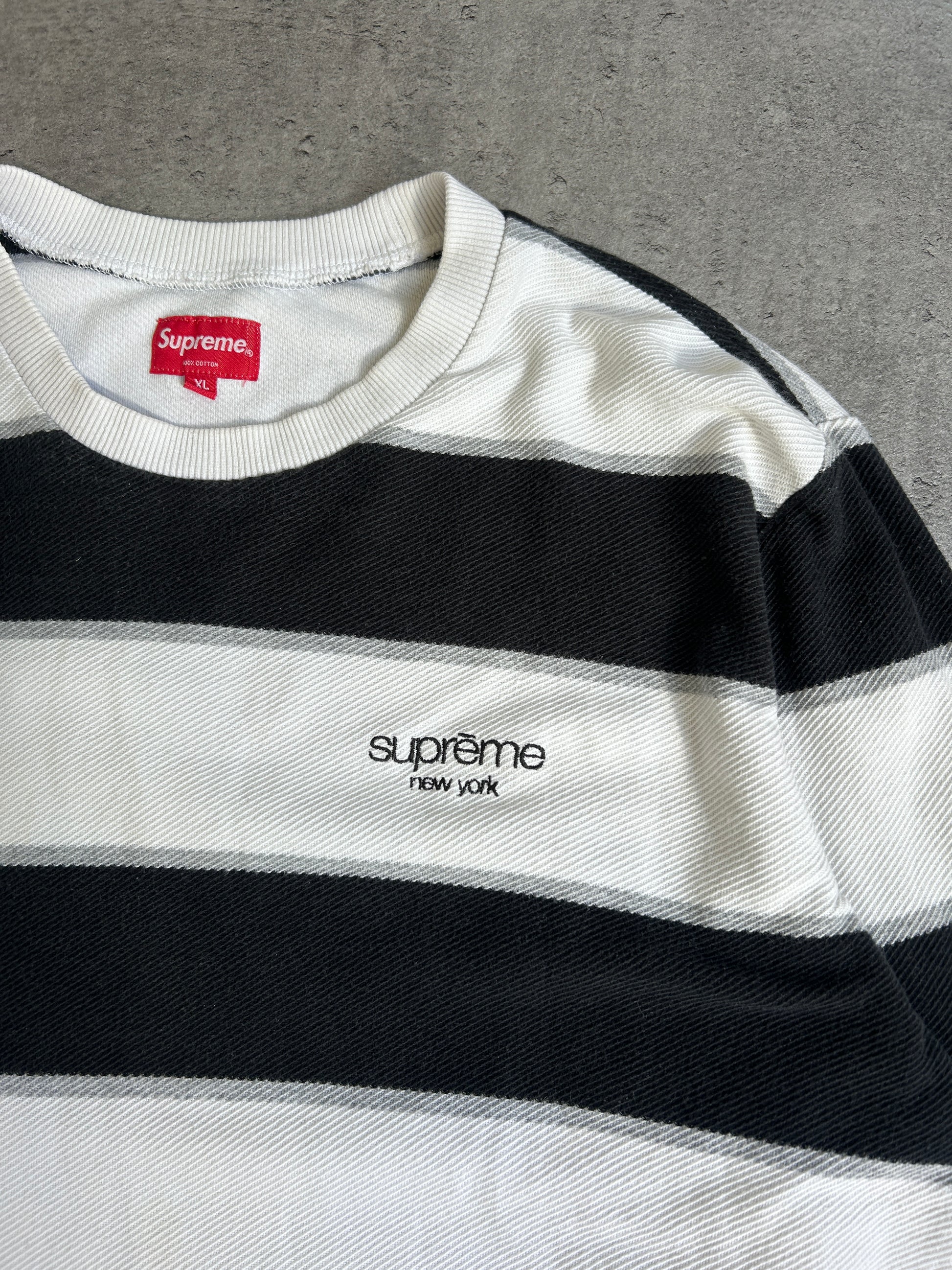 SUPREME PIQUE CREWNECK (XL)