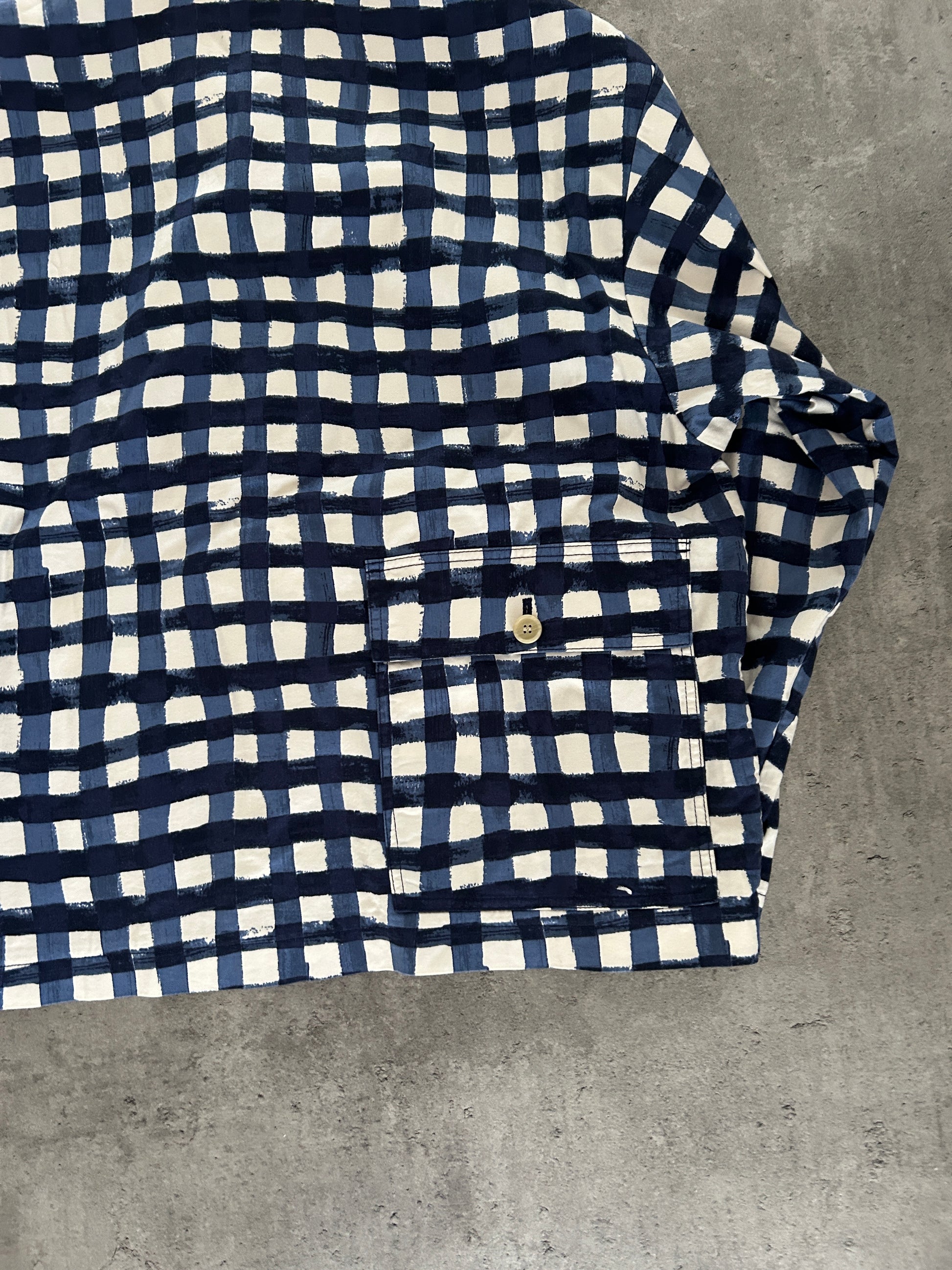 MARNI X UNIQLO JAKKE “BLÅ/HVID” (XL)
