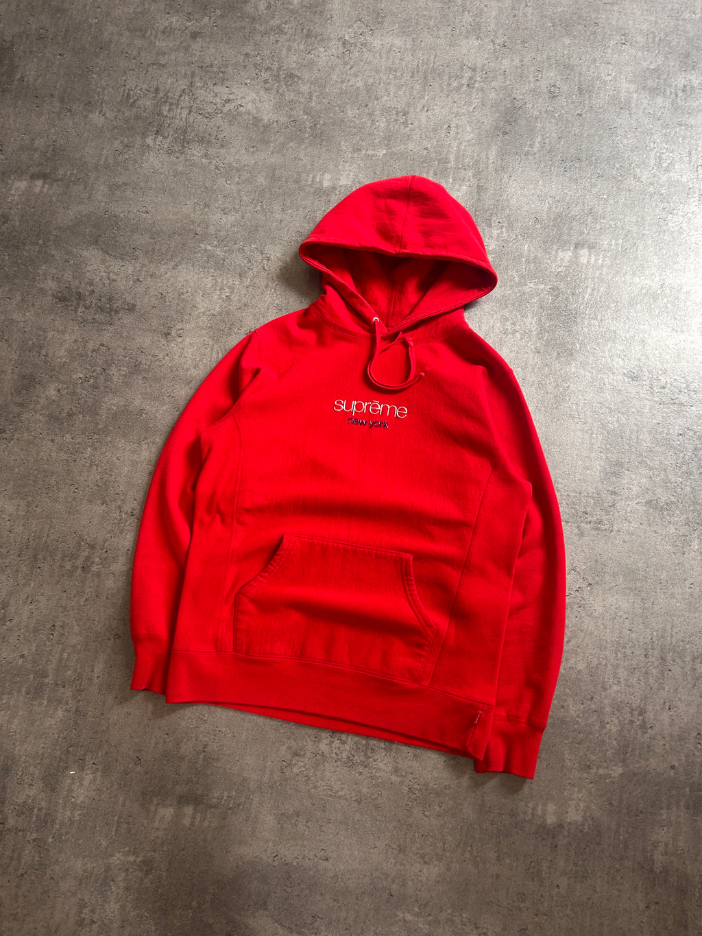 SUPREME CHROME CLASSIC LOGO HOODIE (M)