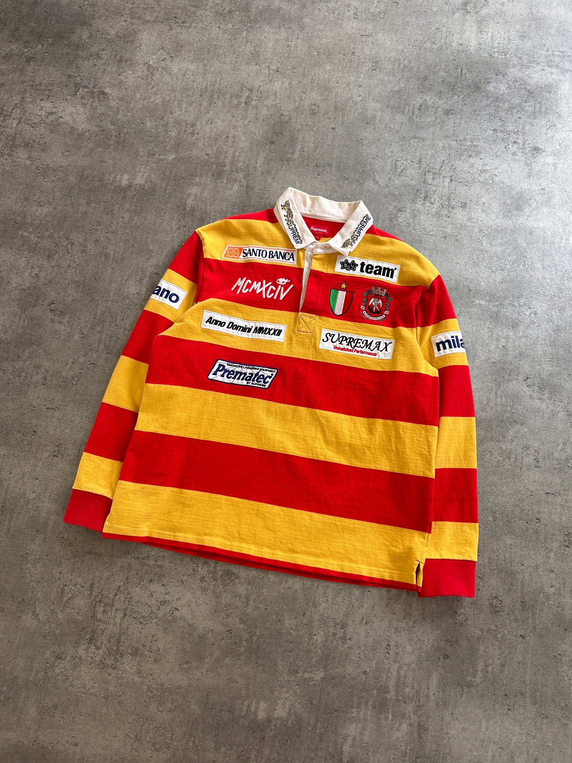 SUPREME STRIPE RUGBY POLO (L)
