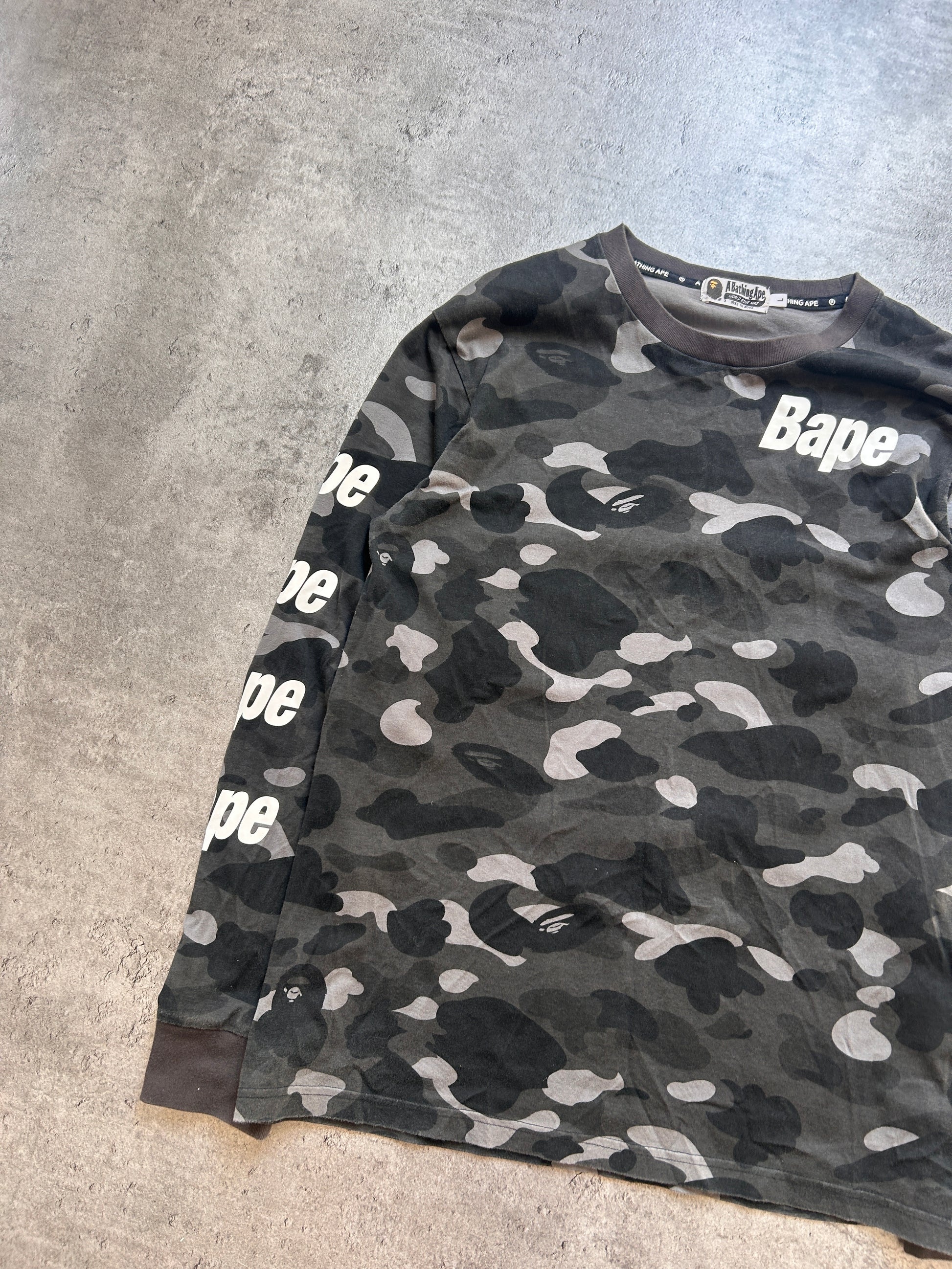 BAPE GREY CAMO LONGSLEEVE (S)