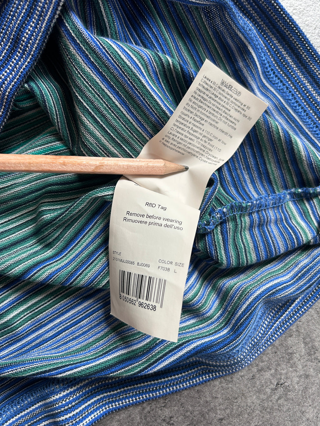 MISSONI STRIPE POLO (L)