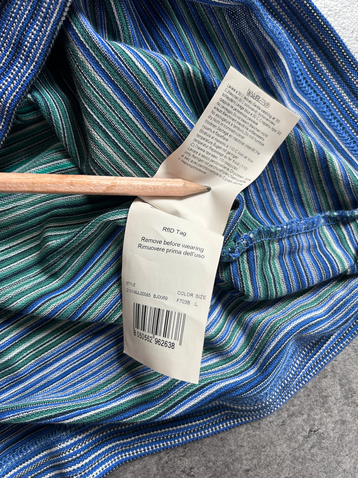 MISSONI STRIPE POLO (L)