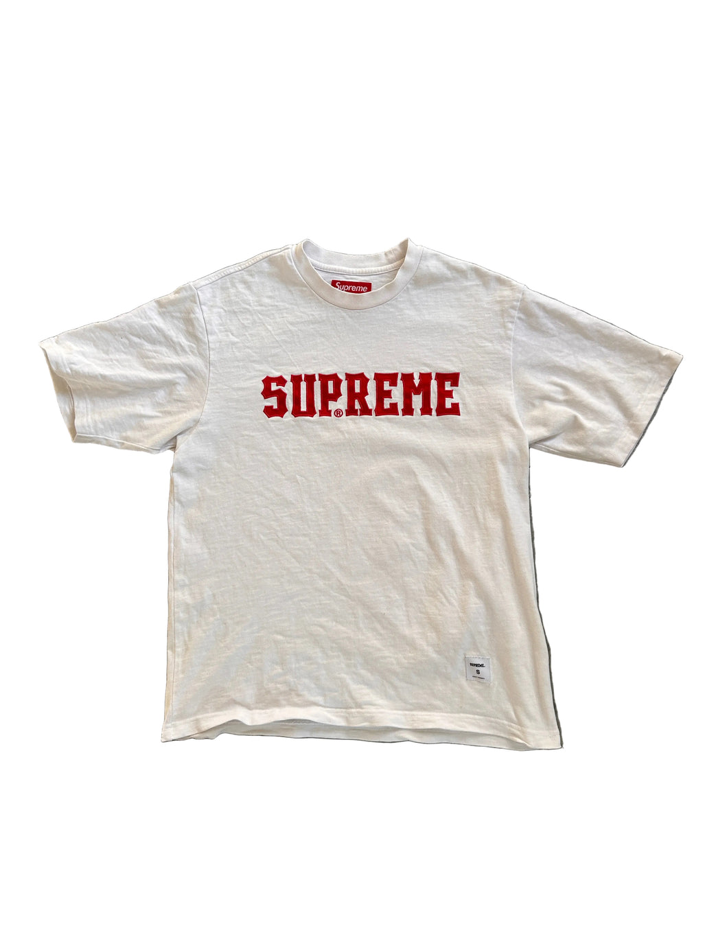 SUPREME TWILL APPLIQUE TEE (S/M)