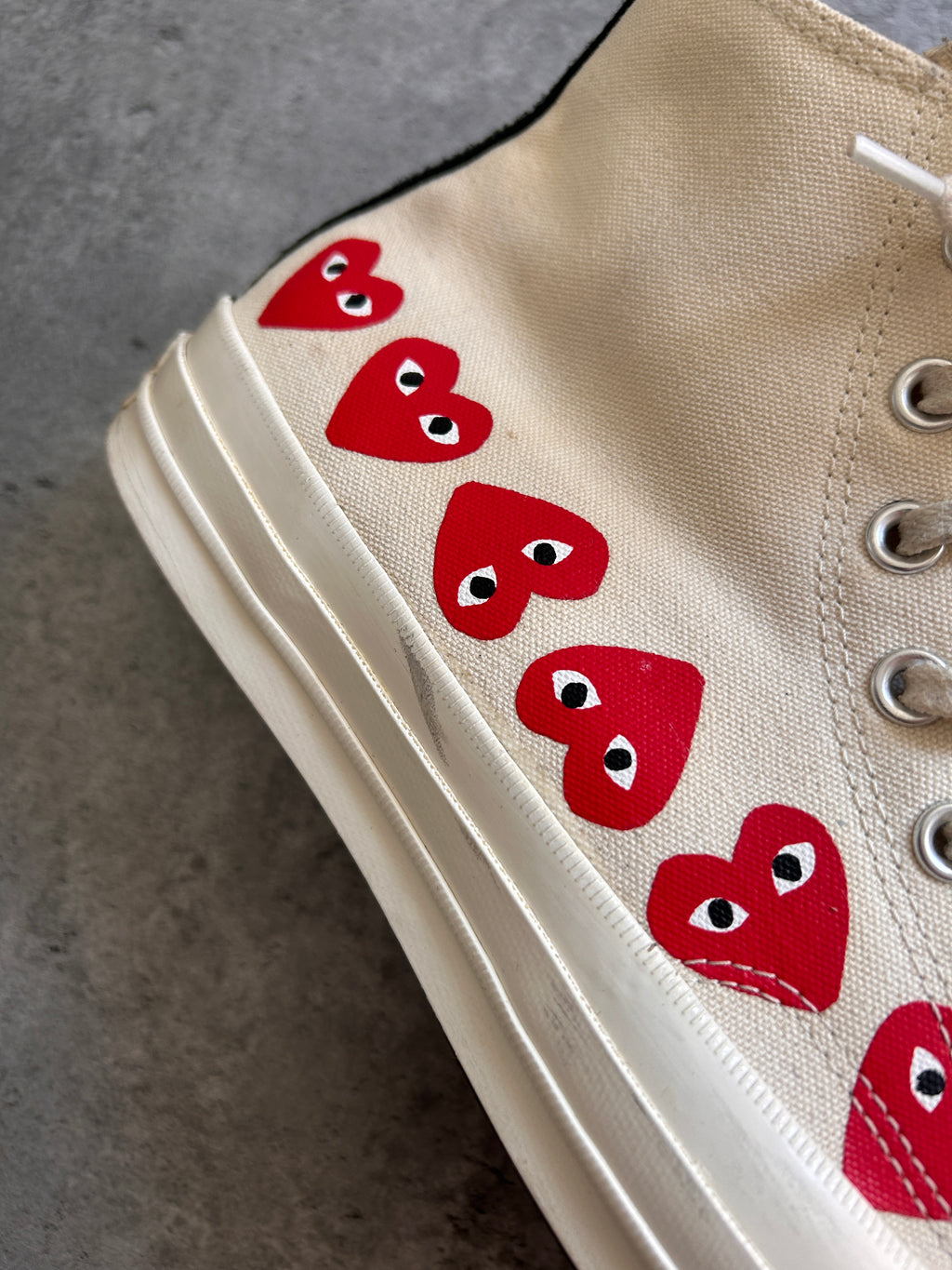 CONVERSE X CDG HIGH “BEIGE” 44/44.5EU