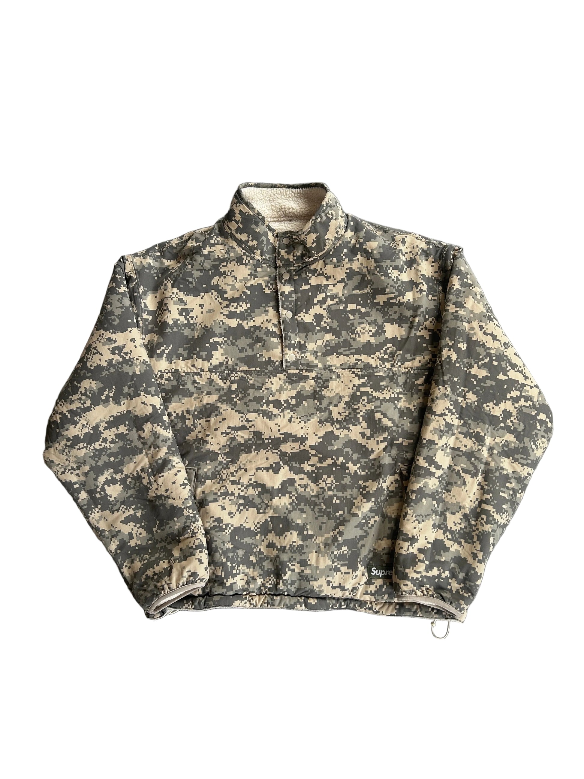 SUPREME POLARTECH SHEARLING REVERSIBLE PULLOVER (L/XL)