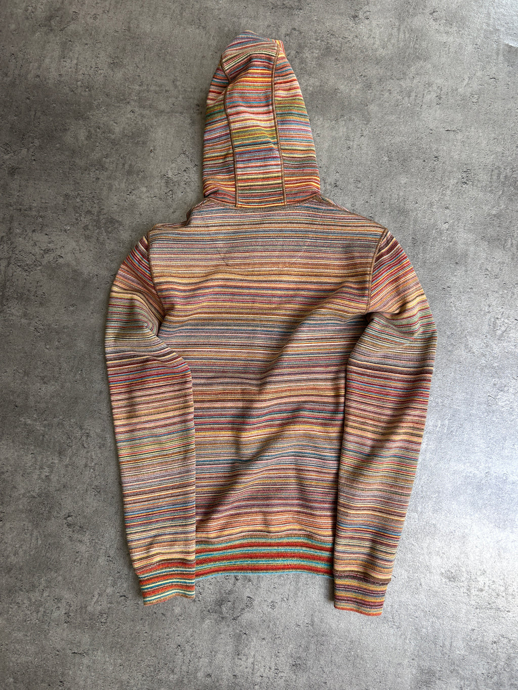 MISSONI MULTICOLOR STRIPE ZIP UP (XS)