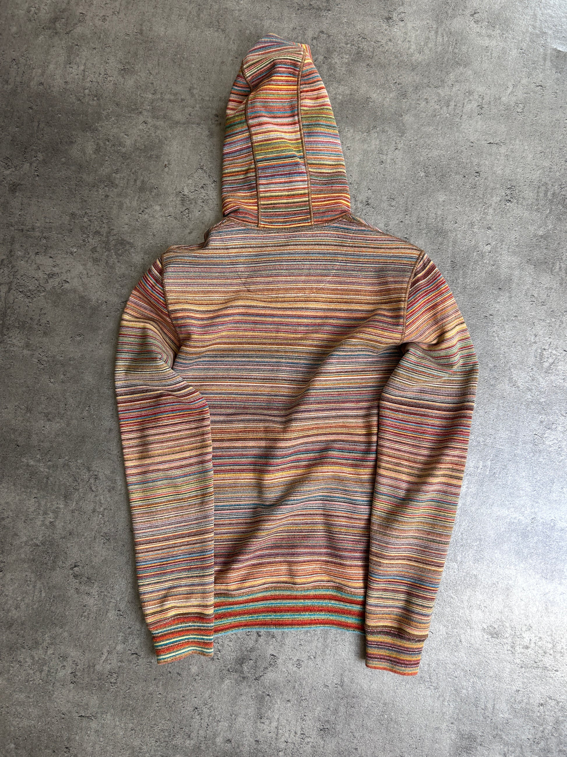 MISSONI MULTICOLOR STRIPE ZIP UP (XS)
