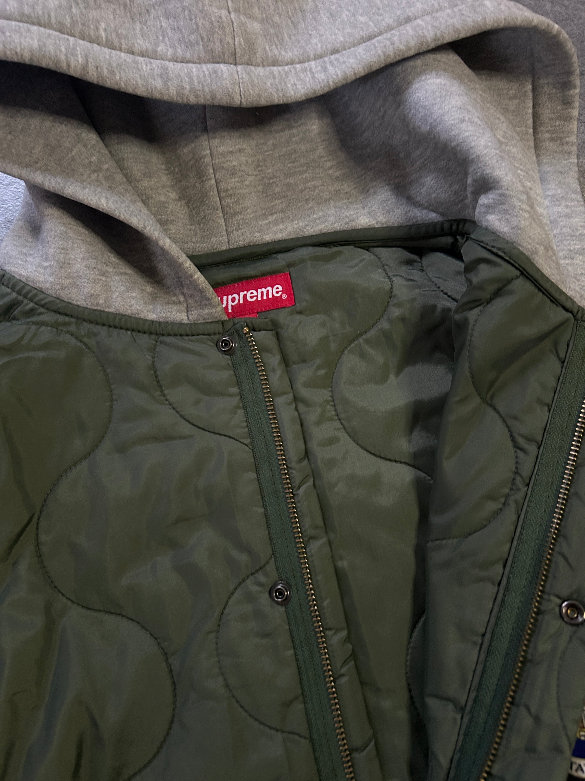 SUPREME QUILTED LINER JACKET FW17 (M)