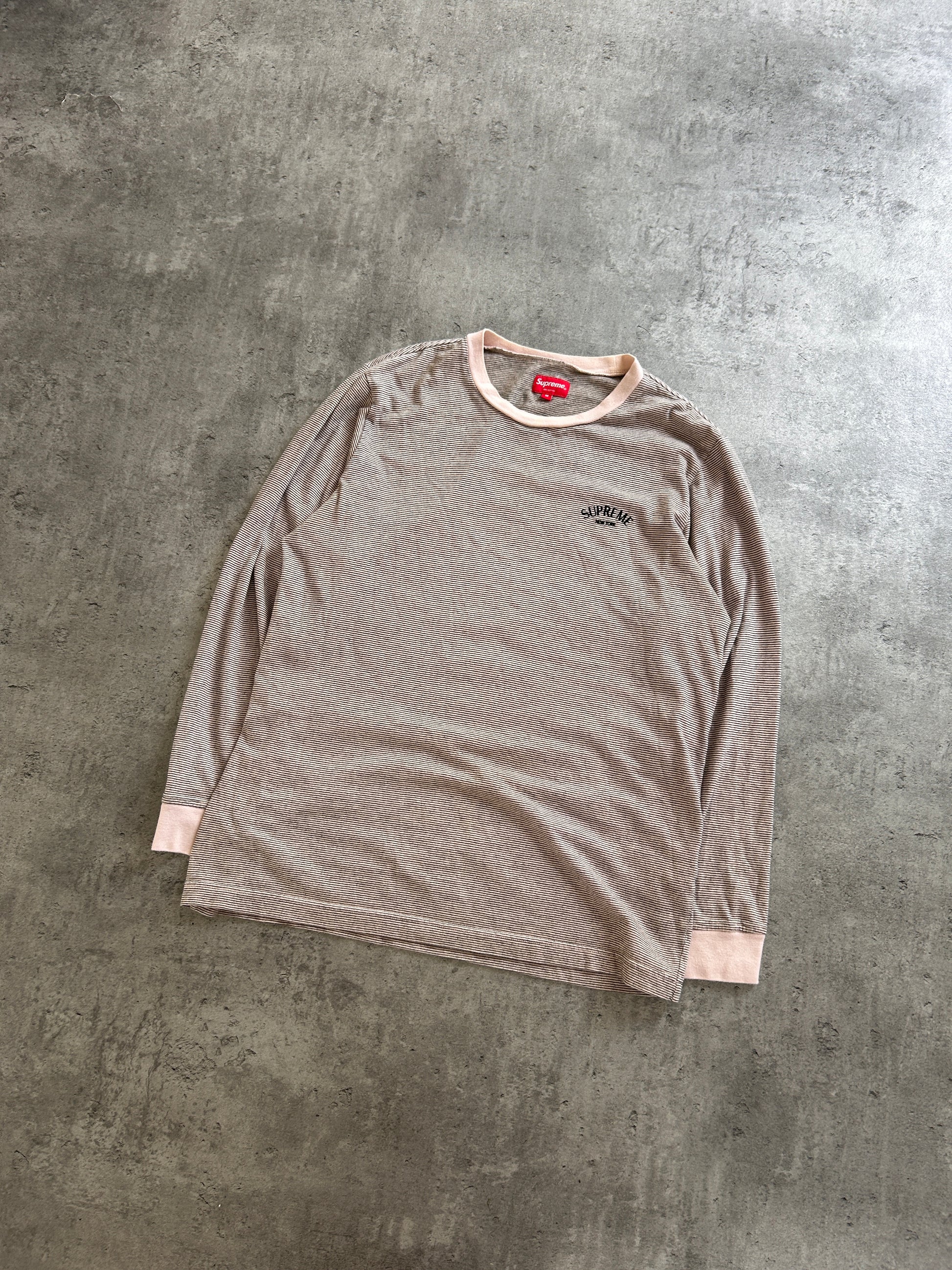 SUPREME STRIPE BORDER ARC LOGO (M)