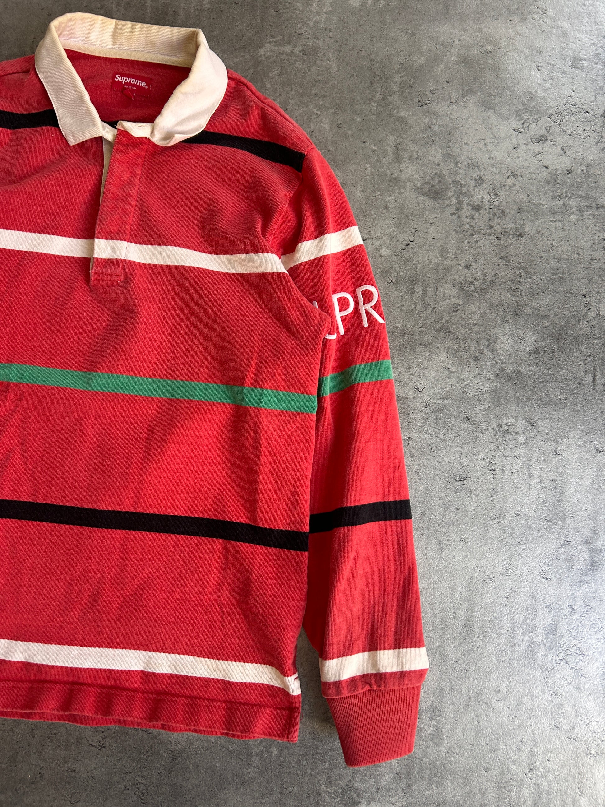 SUPREME STRIPED RUGBY POLO (M)