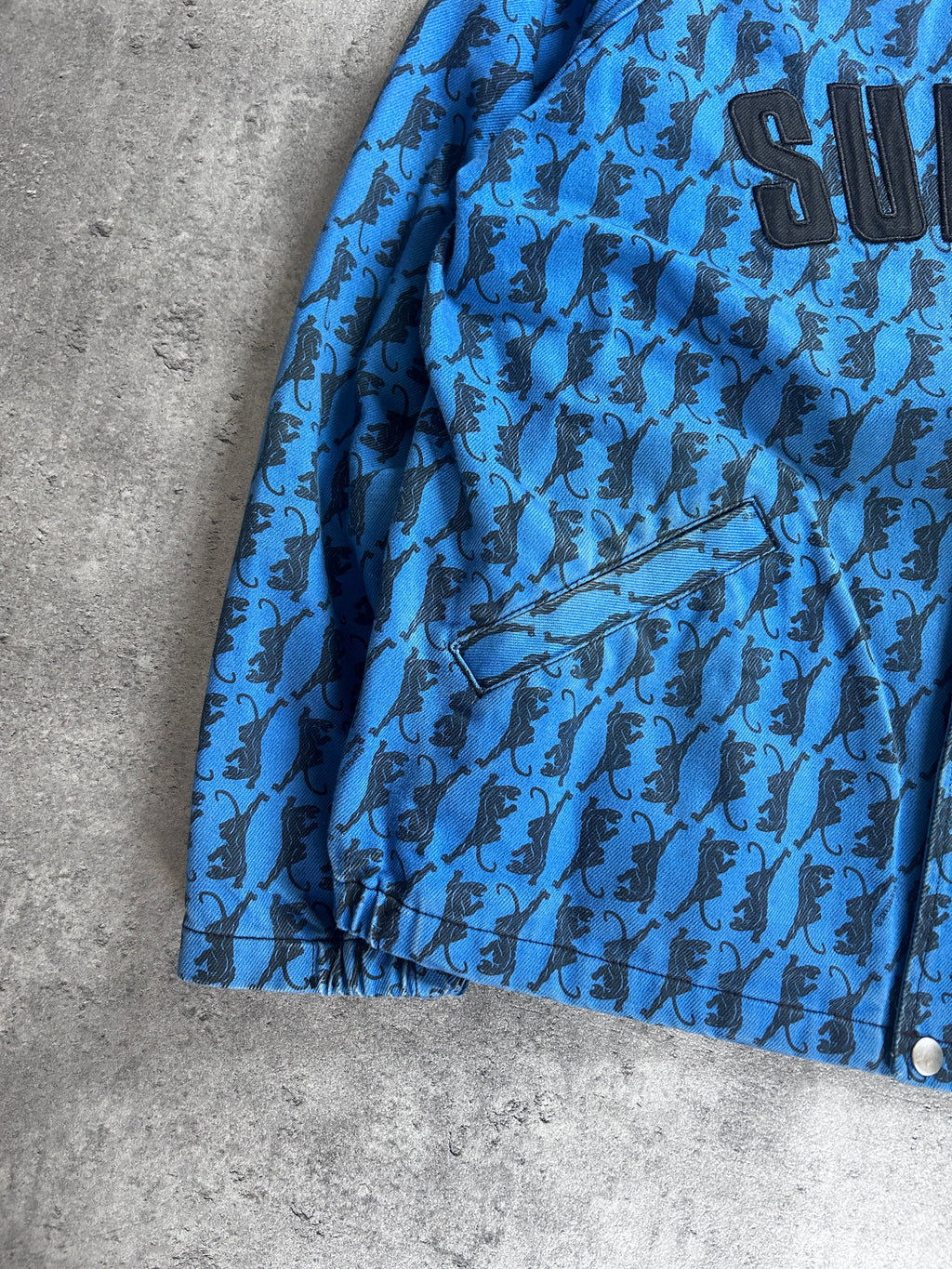SUPREME TWILL JACKET “PANTHER BLUE” (L)