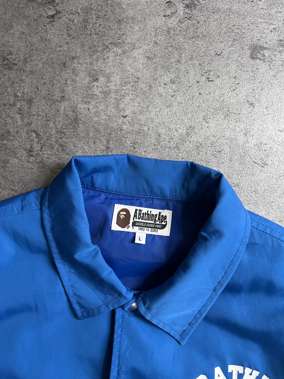 A BATHING APE COACH JACKET “BLUE” (L)