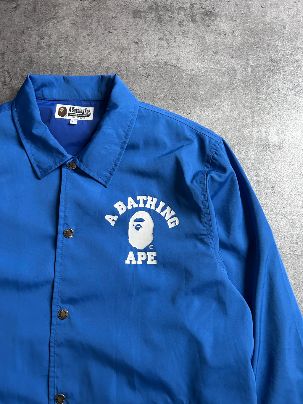 A BATHING APE COACH JACKET “BLUE” (L)