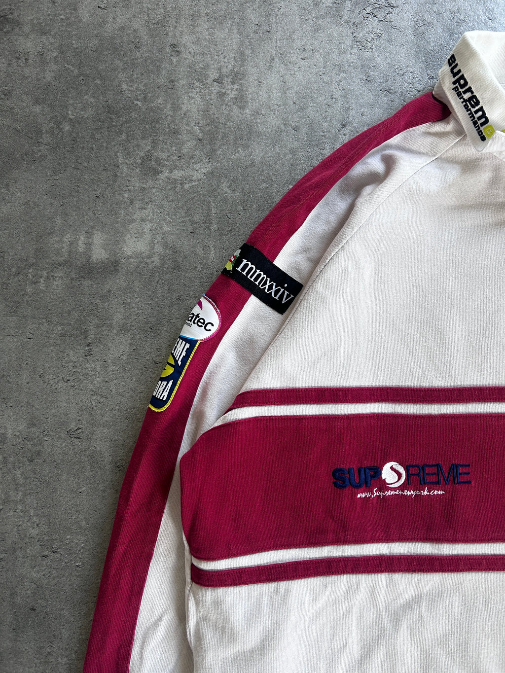 SUPREME CHEST STRIPE RUGBY POLO (XL)