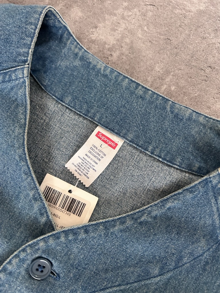 SUPREME WORLDFAMOUS DENIM JERSEY (L/XL)