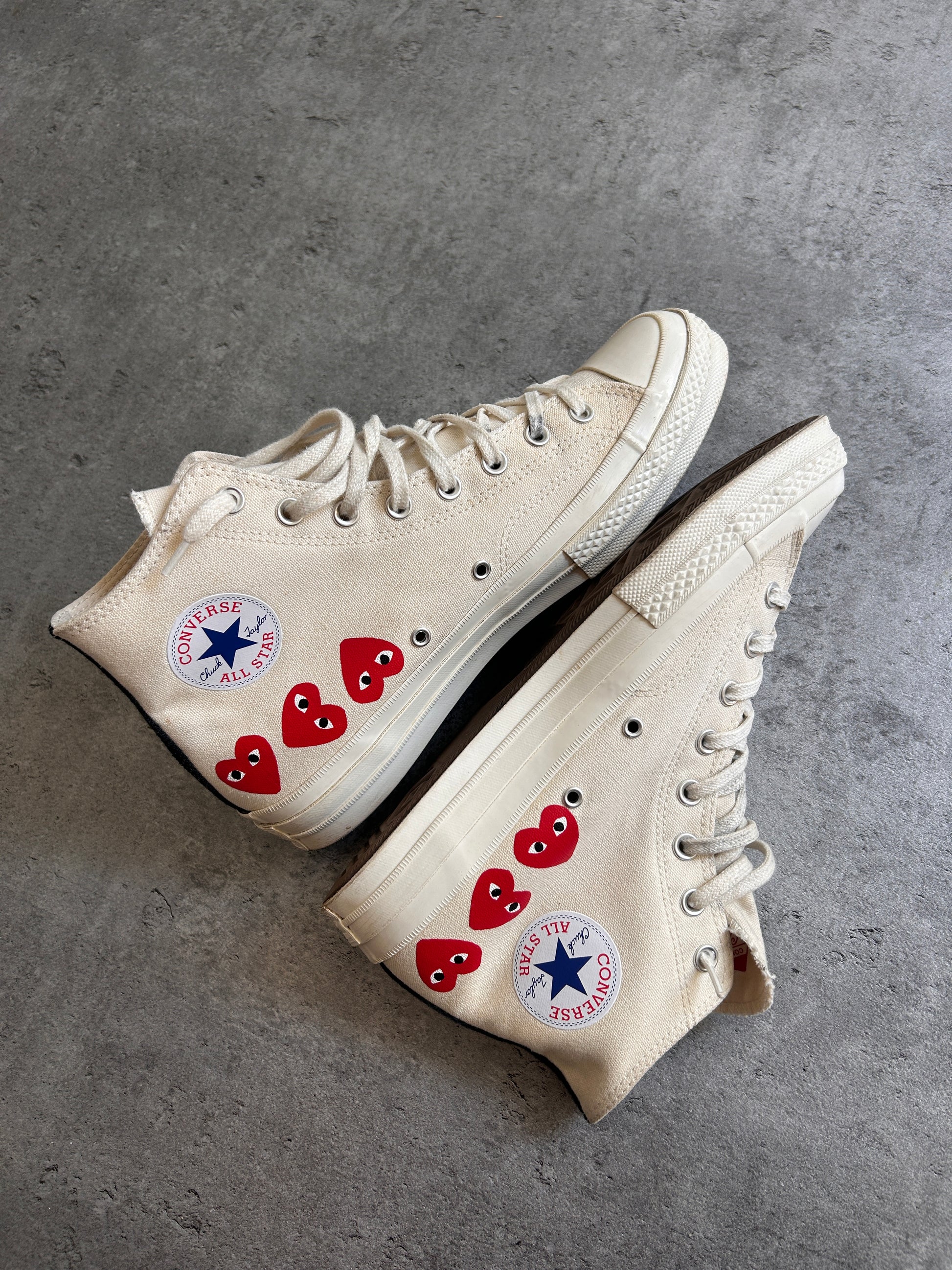 CONVERSE X CDG HIGH “BEIGE” 44/44.5EU